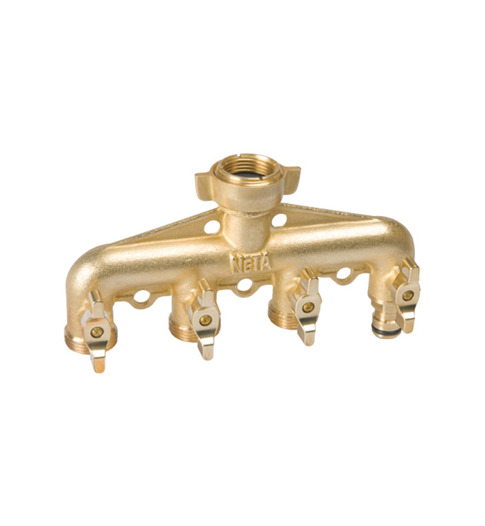 Brass 4Way Screwon Universal Tap